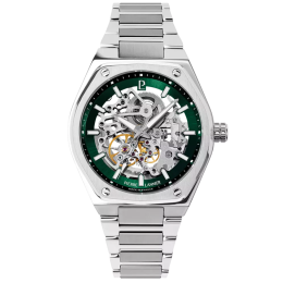 Montre Homme Pierre Lannier COPILOTE, Automatique en acier cadran vert 308G171