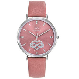 Montre Femme GO Analogique Aiguilles, cadran rose coeur et infini, 699656