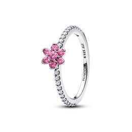 Bague Pandora fleur rose scintillante en argent 925/1000, 194499C02