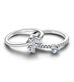 Bague Pandora Sécable Trèfle Porte-Bonheur - Argent 925/1000