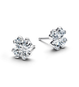 Boucles d'oreilles Pandora Trèfle Porte-Bonheur - Argent 925/1000