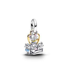 Charm pendentif Pandora Disney famille les Aristochats en argent 925/1000, 764465C01