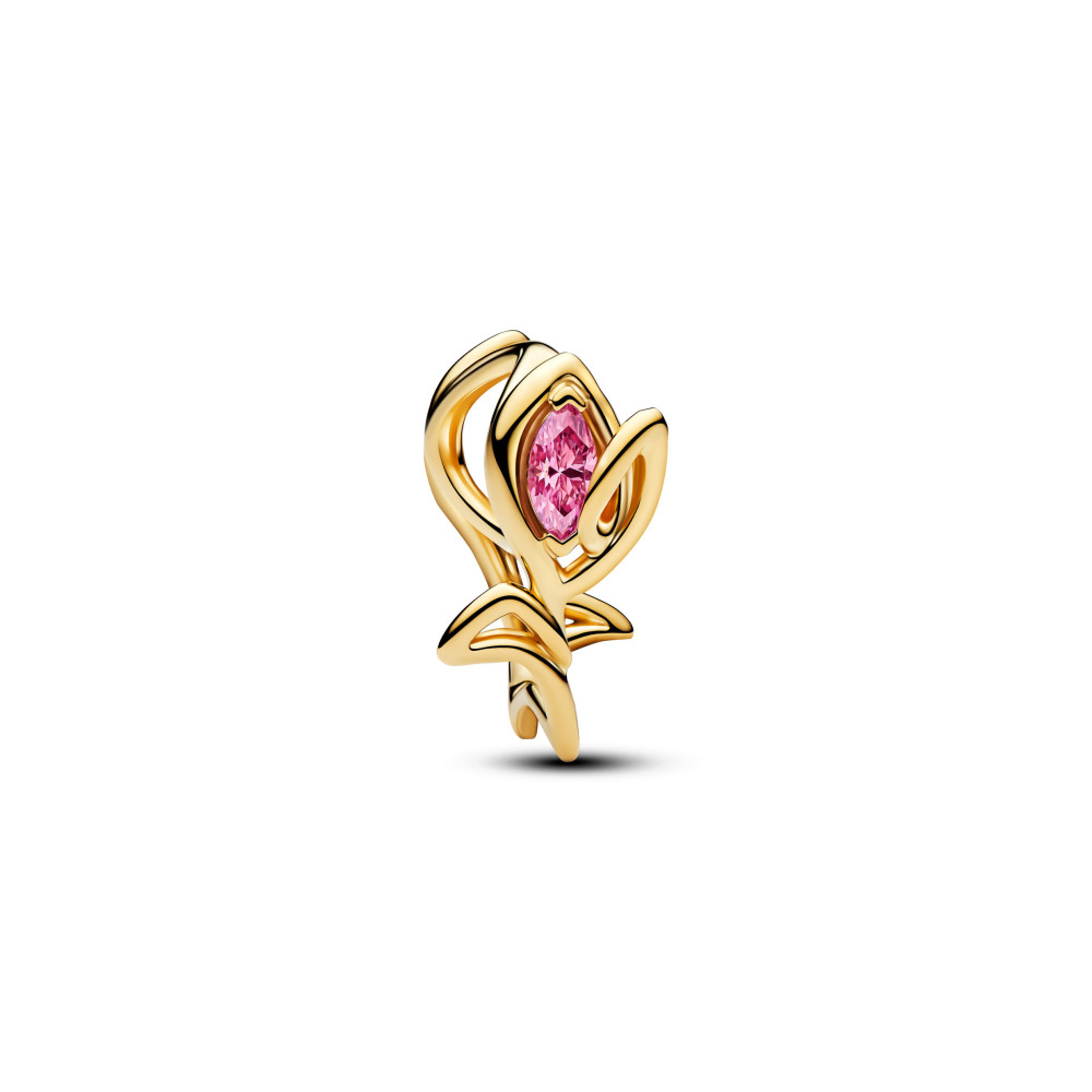 Charm Pandora tulipe dorée en métal doré or jaune 585/1000, 764555C01