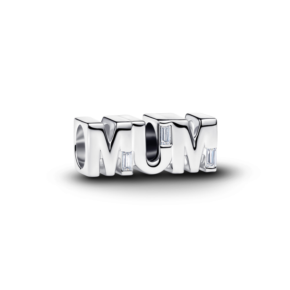 Charm Pandora Moments réversible pour maman en argent 925/1000, 794455C01