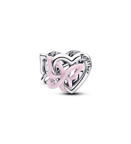 Charm Pandora Moments coeur et papillon entrelacés en argent 925/1000, 794475C01