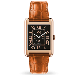 Montre ICE WATCH ICE TKS 2.0 RECTANGULAIRE 1.41, ROSE-GOLD COGNAC, 025383