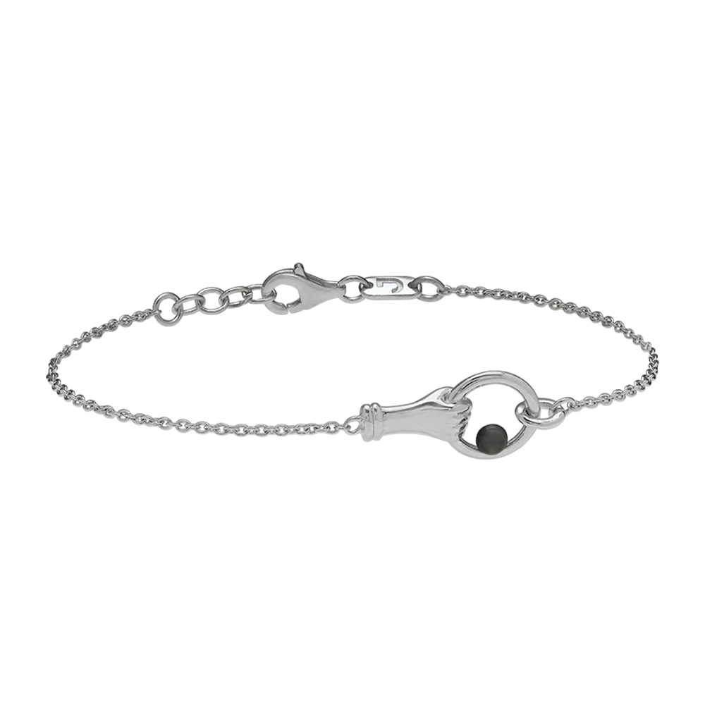 Bracelet Jourdan Bijoux Manea, argent 925/1000 et hématite AJF170311B