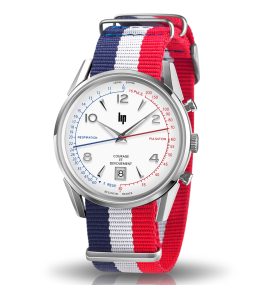 Montre Homme Lip , Courage sapeurs pompiers, 40 mm, quartz, acier et nato 670011