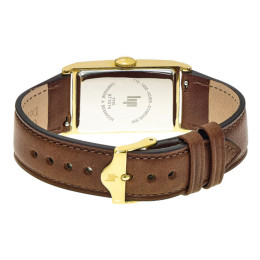 Montre Mixte LIP Churchill T18 - Acier Doré & Cuir Marron - 671014