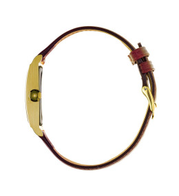 Montre LIP Churchill T24 - Dorée & Cuir Marron - 671277. Fabriquée en France