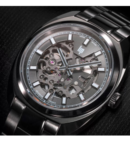 Montre Homme LIP Général de Gaulle - Automatique Squelette Gun - 671382