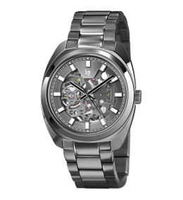 Montre Homme Lip , Général de Gaulle, 39 mm, Automatique, acier PVD GUN 671382