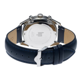 Montre Homme LIP Himalaya Chronographe - Acier & Cuir Bleu - 671593