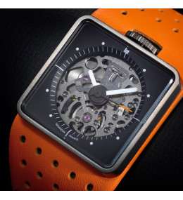 Montre Homme LIP Big TV - Automatique Squelette Orange - 671660