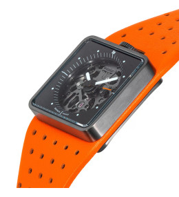 Montre Homme LIP Big TV - Automatique Squelette Orange - 671660