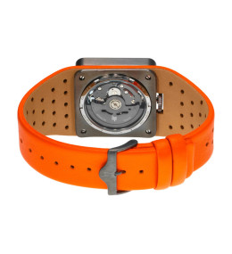 Montre Homme LIP Big TV - Automatique Squelette Orange - 671660