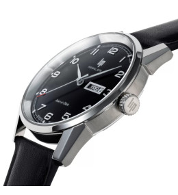 Montre Homme LIP Himalaya 671721 - Jour & Date - Cuir Noir
