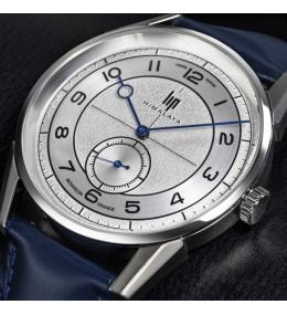 Montre Homme LIP Himalaya 671727 - Petite Seconde - Cuir Bleu & Saphir