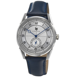 Montre Homme Lip Himalaya, 40 mm, Petite seconde, acier et cuir 671727
