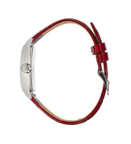 Montre Mixte LIP Churchill T18 671943 - Cuir Rouge & Acier