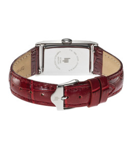 Montre Mixte LIP Churchill T18 671943 - Cuir Rouge & Acier