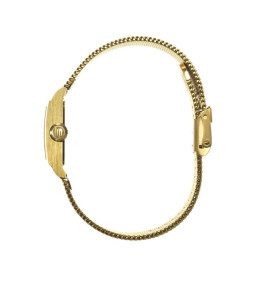 Montre Femme LIP Churchill C18 671943 - Carrée Dorée & Maille Milanaise