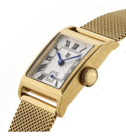 Montre Femme LIP Churchill C18 671943 - Carrée Dorée & Maille Milanaise