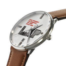 Montre Homme LIP "C'est Possible" 671956 - Acier & Cuir Camel