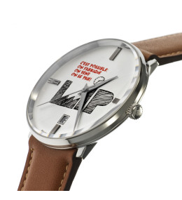 Montre Homme LIP "C'est Possible" 671956 - Acier & Cuir Camel