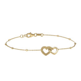 Bracelet Jourdan Bijoux Séréna, argent 925/1000 doré or jaune 750/1000, AJF210163B