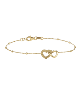 Bracelet Jourdan Bijoux Séréna, argent 925/1000 doré or jaune 750/1000, AJF210163B