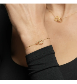 Bracelet Femme Jourdan Bijoux Séréna - Argent Doré & Cœurs - AJF210163B