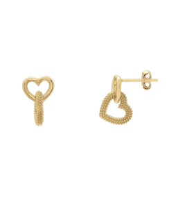 Boucles d'oreilles Jourdan Bijoux Séréna, argent 925/1000 doré or jaune 750/1000, AJF210164E
