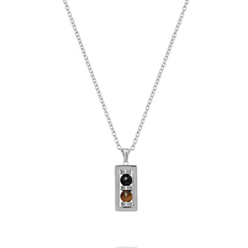 Collier Jourdan Bijoux Remus Oeil de tigre, Acier JH100023N