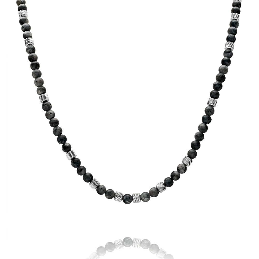 Collier Jourdan Bijoux Vulca, Labradorite, Acier JH100025N