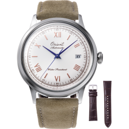 Montre Homme Orient, Automatique, édition limitée 75 éme Anniversaire en acier et 2 bracelets cuir RA-AC0027S30B