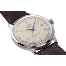 Montre Homme Orient Bambino - Automatique - Cadran Crème & Aiguilles Bleues