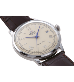 Montre Homme Orient Bambino - Automatique - Cadran Crème & Aiguilles Bleues
