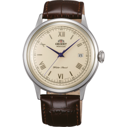 Montre Homme Orient, Automatique, Bambino 40,5 mm en acier et bracelet cuir TAC00009N