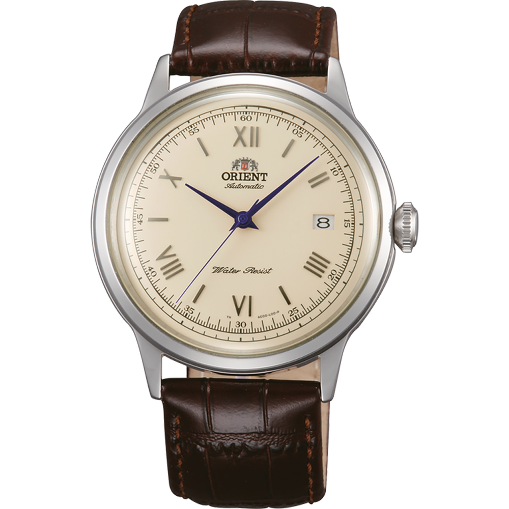 Montre Homme Orient, Automatique, Bambino 40,5 mm en acier et bracelet cuir TAC00009N