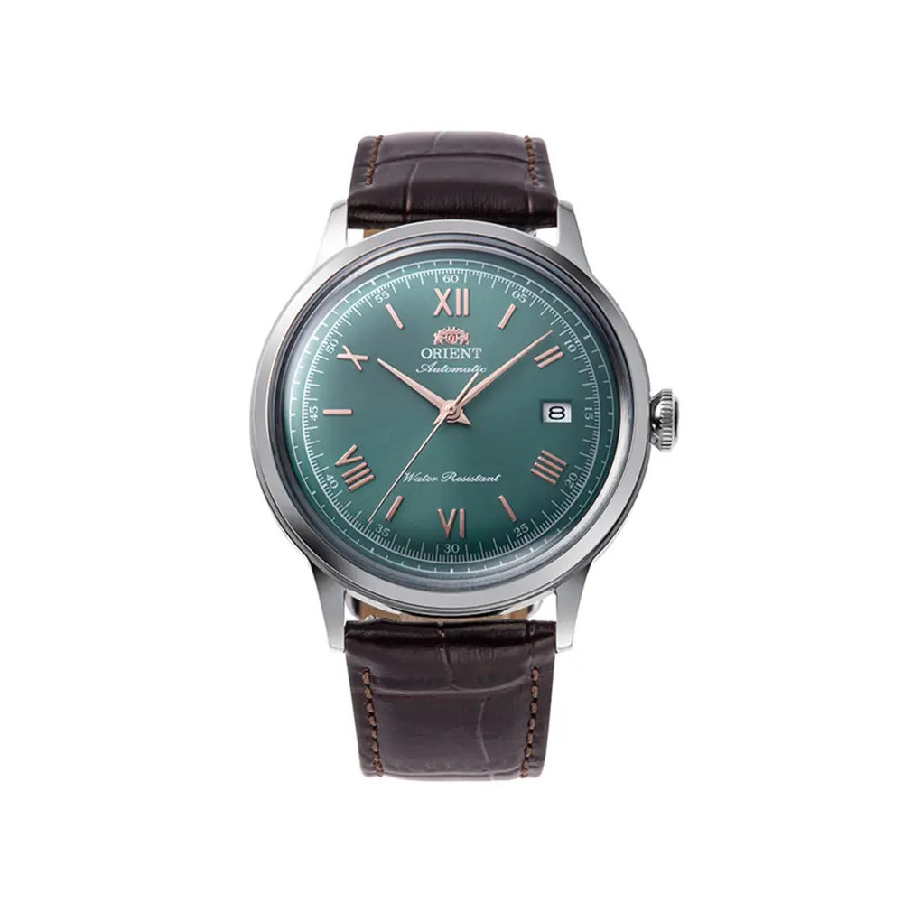 Montre Homme Orient, Automatique, Bambino 40,5 mm en acier et bracelet cuir RA-AC0023E30B