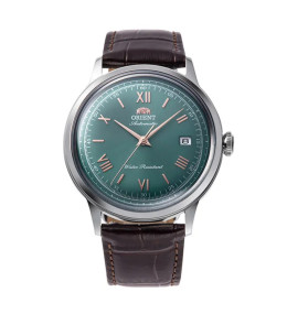 Montre Homme Orient, Automatique, Bambino 40,5 mm en acier et bracelet cuir RA-AC0023E30B