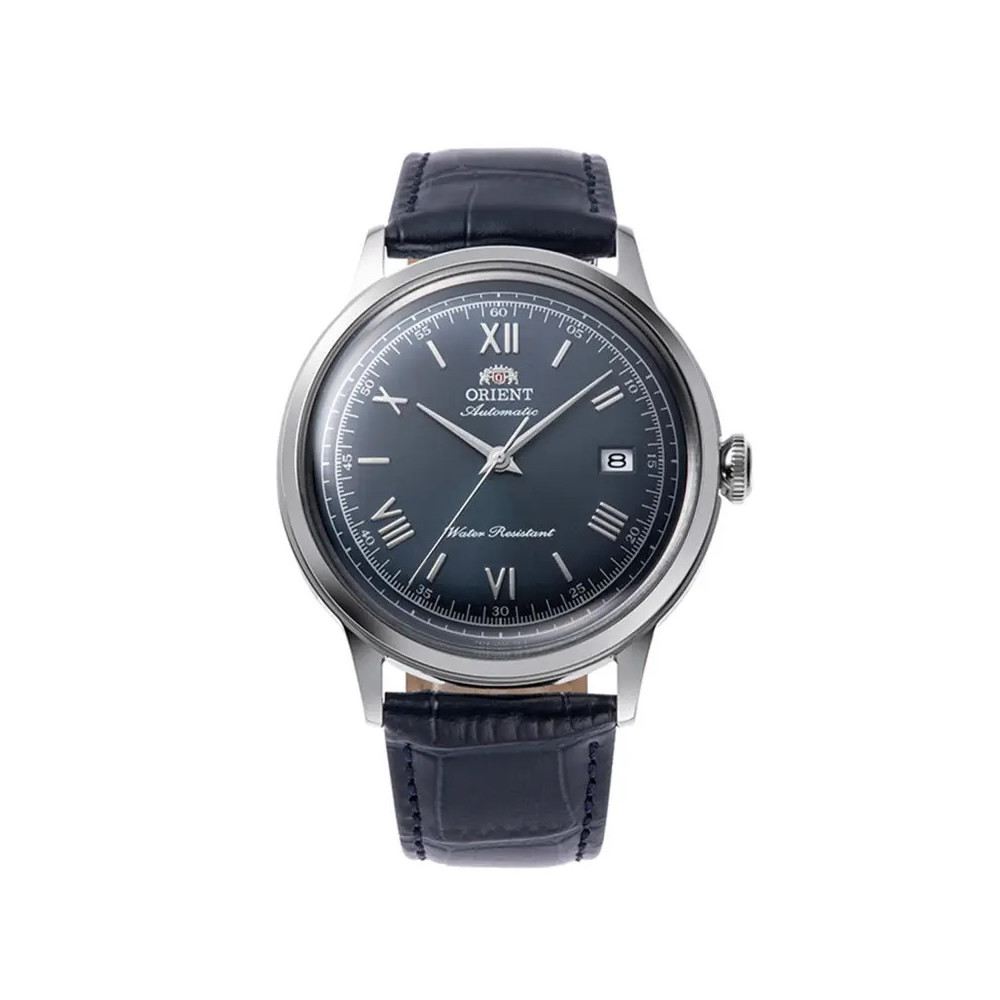 Montre Homme Orient, Automatique, Bambino 40,5 mm en acier et bracelet cuir RA-AC0024L30B