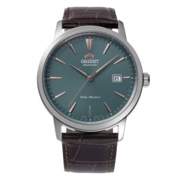 Montre Homme Orient, Automatique, Contemporary 41 mm en acier et bracelet cuir RA-AC0F13E30B