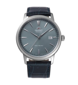 Montre Homme Orient, Automatique, Contemporary 41 mm en acier et bracelet cuir RA-AC0F14L30B