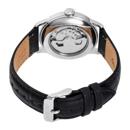 Montre Orient Bambino 38 mm - Automatique - Cadran Blanc & Cuir Noir