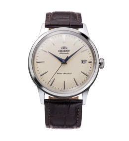 Montre Homme Orient, Automatique, Bambino 38 mm en acier et bracelet cuir RA-AC0M04Y30B