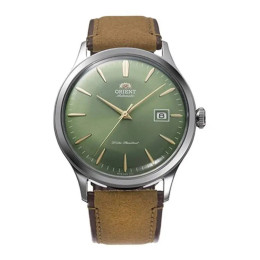 Montre Homme Orient, Automatique, Bambino 42 mm en acier et bracelet cuir RA-AC0P01E30B