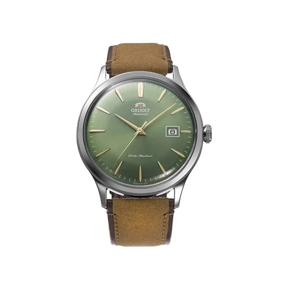 Montre Homme Orient, Automatique, Bambino 42 mm en acier et bracelet cuir RA-AC0P01E30B