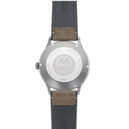 Montre Homme Orient Bambino 42 mm - Automatique - Cadran Bleu & Bracelet Beige